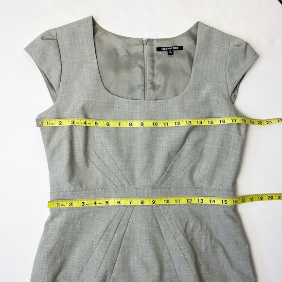 Gianni Bini Gray Sheath Dress Size 10 - Picture 10 of 12